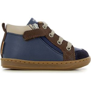 Sneakers Bouba Bi ZIp SHOO POM. Leer materiaal. Maten 25. Blauw kleur