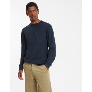 Oversized katoenen T-shirt peach effect LA REDOUTE COLLECTIONS. Katoen materiaal. Maten S. Blauw kleur