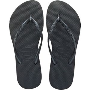 Slippers HAVAIANAS. Plastic materiaal. Maten 37/38. Zwart kleur