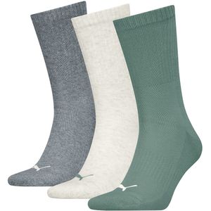 PUMA - Set van 3 Paar Kousen - Grijs en Kastanjebruin - Katoen