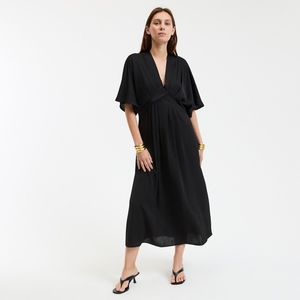 LA REDOUTE COLLECTIONS - Uitlopende Lange Jurk - Zwart - Polyester
