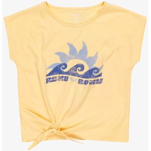 T-shirt met korte mouwen ROXY. Katoen materiaal. Maten 14 jaar - 156 cm. Geel kleur