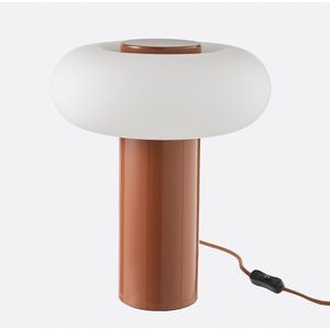 La Redoute Intérieurs - Omer - Lamp - Kastanje - Ijzermetaal en Opaline