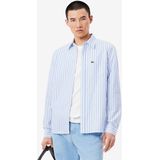 Lacoste Overhemd blauw, Gestreept