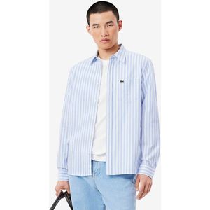 Lacoste Overhemd blauw, Gestreept
