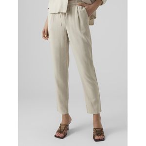 Rechte broek, 7/8 ste VERO MODA. Viscose materiaal. Maten S. Beige kleur