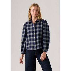 Journey Western overhemd LEVI'S. Tencel/lyocell materiaal. Maten S. Blauw kleur