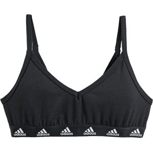 Sportbustier ADIDAS SPORTSWEAR. Katoen materiaal. Maten 11/12 jaar - 144/150 cm. Zwart kleur