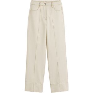 LA REDOUTE COLLECTIONS - Wijde Jeans - Beige - Denim - Hoge Taille