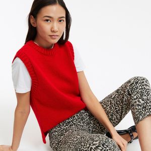 LA REDOUTE COLLECTIONS - Trui zonder Mouwen - Rood - Acryl