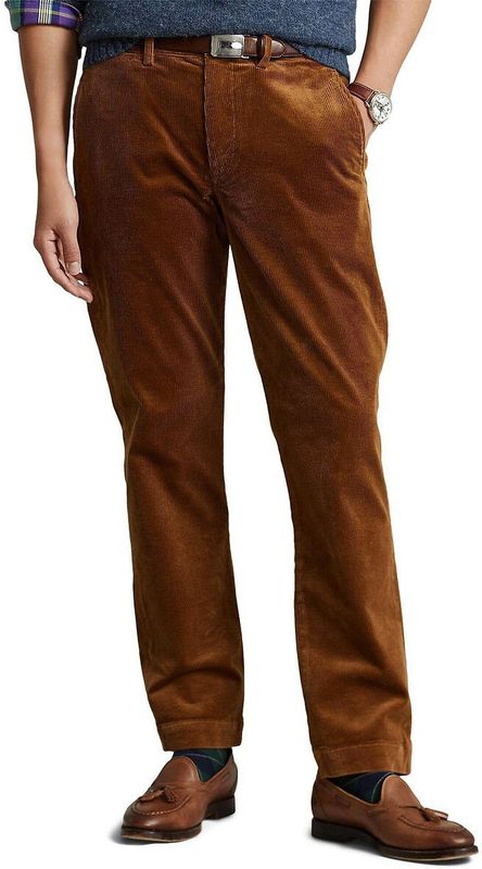 POLO RALPH LAUREN - Chino Broek - Kastanje - Stretch Ribfluweel