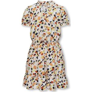 Bedrukte jurk met korte mouwen KIDS ONLY. Polyester materiaal. Maten 9 jaar - 132 cm. Multicolor kleur