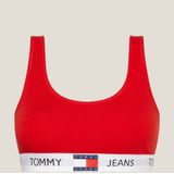 Bustier Heritage Ctn TOMMY HILFIGER. Katoen materiaal. Maten S. Rood kleur