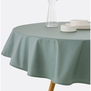 Scénario - Rond Tafelkleed - Eucalyptus - Gecoat Katoen