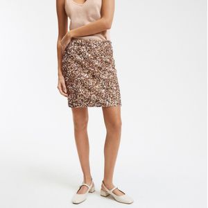 LA REDOUTE COLLECTIONS - Korte Rechte Rok - Goudroze - Polyester