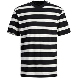 Gestreept T-shirt JACK & JONES. Katoen materiaal. Maten M. Zwart kleur