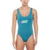 NIKE - Badpak Multi Logo U-Back - Blauw - 83% Polyester, 17% Elasthan