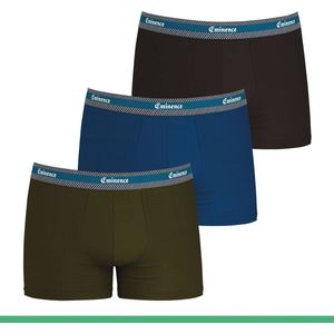 Set van 3 boxershorts EMINENCE. Katoen materiaal. Maten L. Zwart kleur