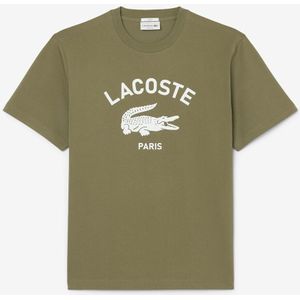 Lacoste - T-shirt Classic Fit - Olijf - Katoen