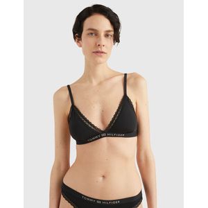 TOMMY HILFIGER - Triangel-BH - Zwart - Microvezel en Kant