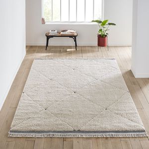 Tapijt in berberstijl XL, Tonia LA REDOUTE INTERIEURS. Polypropyleen materiaal. Maten 280 x 380 cm. Beige kleur