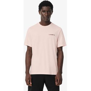LACOSTE - T-shirt Saint-Valentin - Roze - Katoen