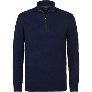 Trui met opstaande kraag en rits PETROL INDUSTRIES. Katoen materiaal. Maten S. Blauw kleur