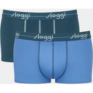 Set van 2 boxershorts Start SLOGGI. Katoen materiaal. Maten XL. Blauw kleur