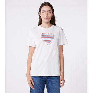 PETIT BATEAU - T-shirt Le Droit - Wit - Katoen