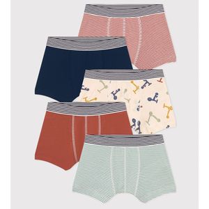 Set van 5 boxershorts, 3-12 jaar PETIT BATEAU. Katoen materiaal. Maten 3 jaar - 94 cm. Multicolor kleur