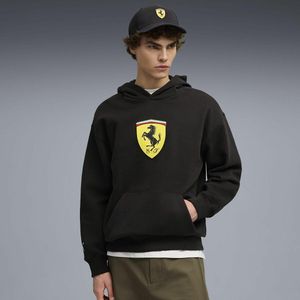 PUMA - Scuderia Ferrari Hoodie - Zwart - Fleece - Kangoeroezak
