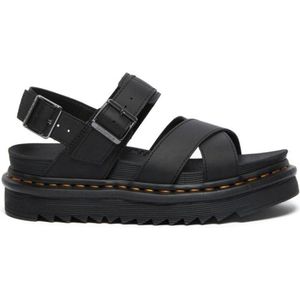 Sandalen Voss II in leer DR. MARTENS. Leer materiaal. Maten 39. Zwart kleur