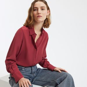 LA REDOUTE COLLECTIONS - Hemd - Oudroze - Zijde - Lange Mouwen