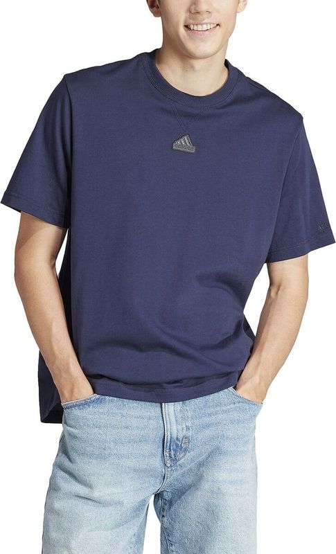 ADIDAS - All Szn - T-shirt - Marineblauw - Katoen