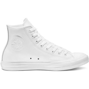 Chuck Taylor All Star Mono Cuir Hi CONVERSE. Leer materiaal. Maten 44. Wit kleur