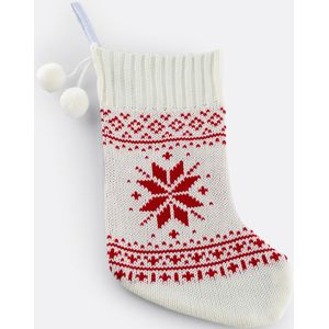 LA REDOUTE INTERIEURS - Caspar - Decoratieve Kerstkous - Wit/Rood - Acryl