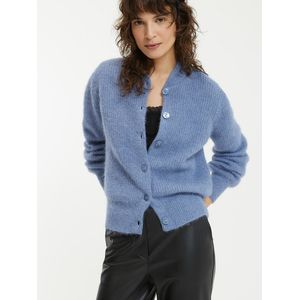 LA REDOUTE COLLECTIONS - Vest - Blauw - Mixed Alpaca