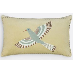 La Redoute Intérieurs - Afti - Kussenhoes - Groen - Katoenfluweel