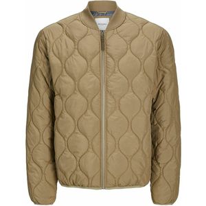 JACK & JONES - Jasje met Bomberkraag - Beige - Polyester