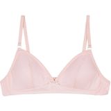 Triangel BH zonder beugels DIM. Katoen materiaal. Maten 80A FR - 65A EU. Roze kleur