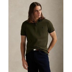Polo Ralph Lauren - Poloshirt - Olijf - Korte Mouwen - Stretch Mesh