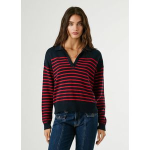 Pepe Jeans - PL7000012 - Trui - Marineblauw - Katoen - Lange Mouwen