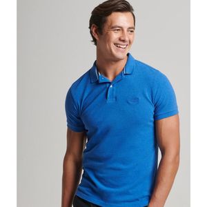 Polo met korte mouwen, piqué SUPERDRY. Katoen materiaal. Maten XXL. Blauw kleur