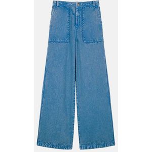 LOUISE MISHA - FLORETTE - Rechte Broek - Blauw - Katoen