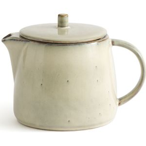 Theepot in reactief geglazuurd aardewerk , Omora LA REDOUTE INTERIEURS.  materiaal. Maten één maat. Beige kleur