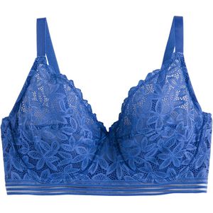 LA REDOUTE COLLECTIONS - Minimizer-BH - Blauw - Kant