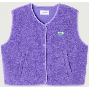 Kort mouloos vest Hoktown AMERICAN VINTAGE. Polyester materiaal. Maten M/L. Violet kleur