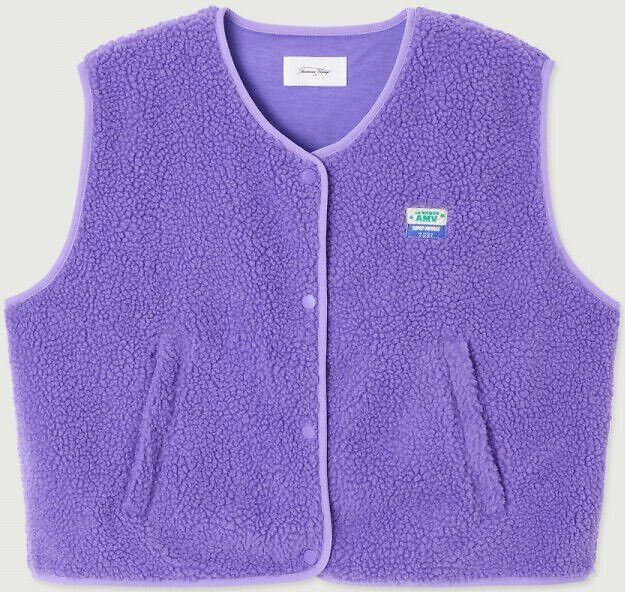 AMERICAN VINTAGE - HOKTOWN - Mouwloos Vest - Purper - 100% Gerecycled Polyester