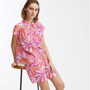 LA REDOUTE COLLECTIONS - Bloemenprint Blouse - Oranje - Katoen