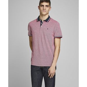 Polo met korte mouwen in piquétricot JACK & JONES. Katoen materiaal. Maten M. Rood kleur